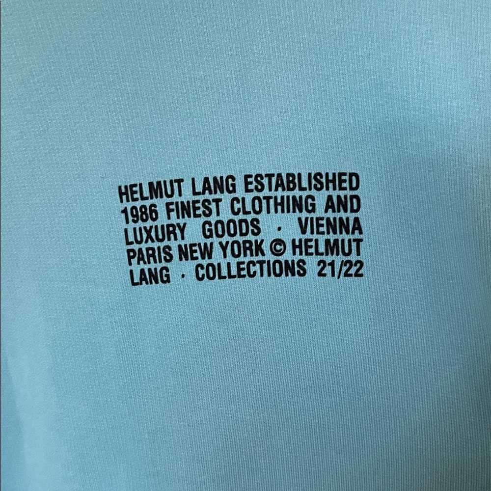 Helmut Lang Distort Blue Hoodie - Picture 4 of 6